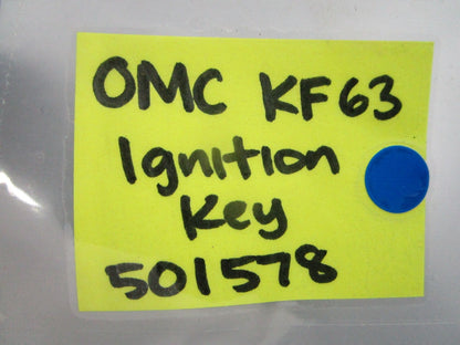 NEW OEM 501578 0501578 OMC Johnson Evinrude KF63 Ignition Key 0810