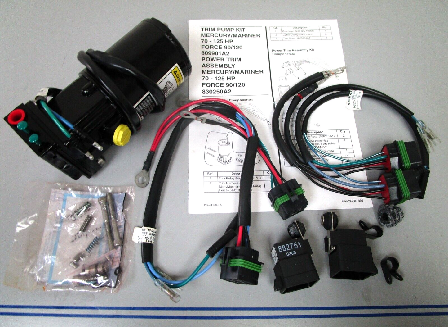 *NEW OEM* 0720 Mercury Quicksilver Trim Tilt Motor Pump Kit 809901A2