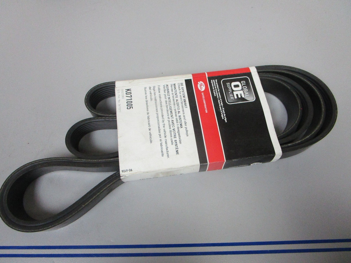 NEW K071005 Gates Micro-V 15/16" x 101 ⅛" Serpentine Belt 0720