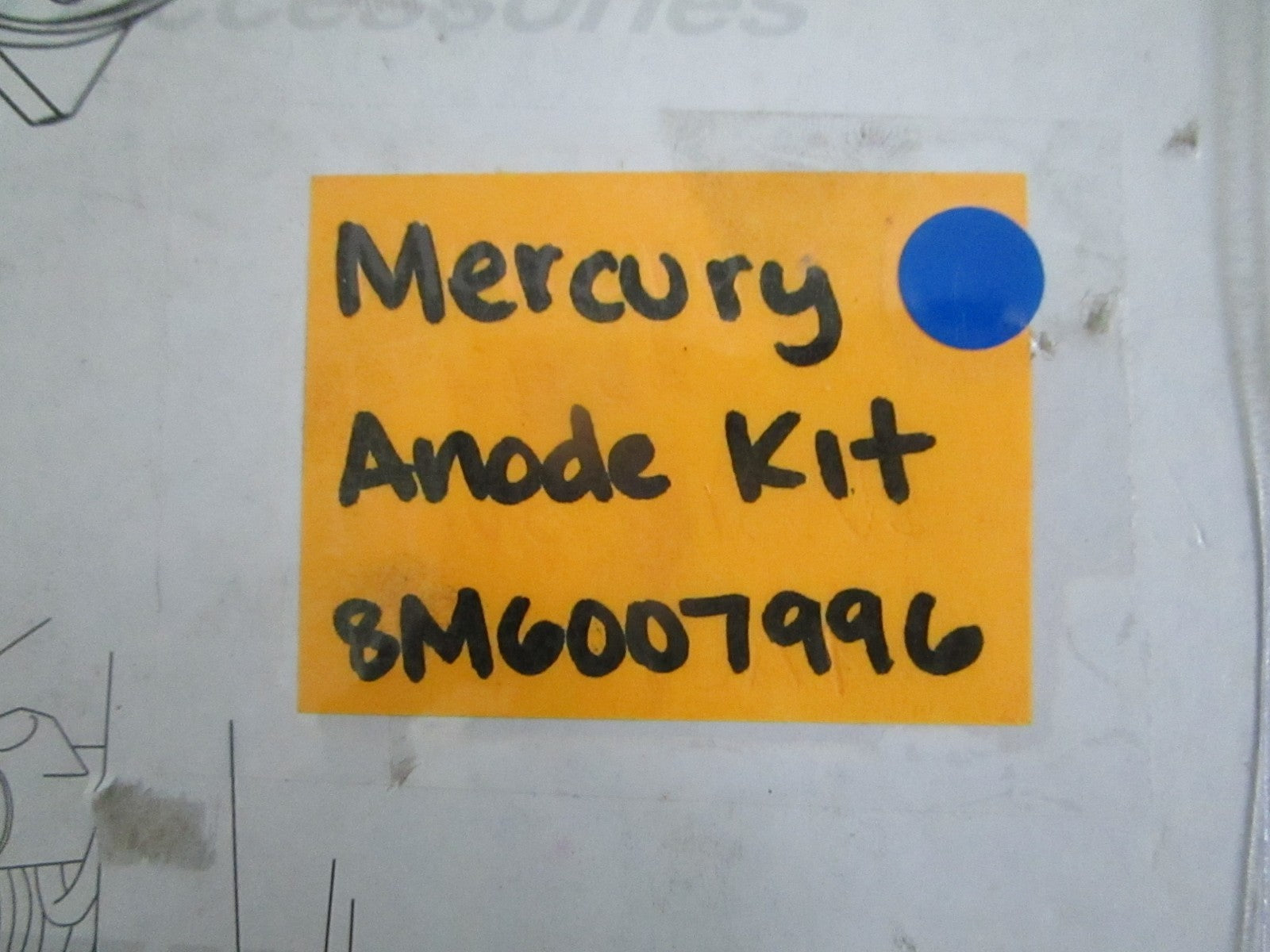 NEW OEM 8M6007996 Mercury Quicksilver Anode Kit 0820