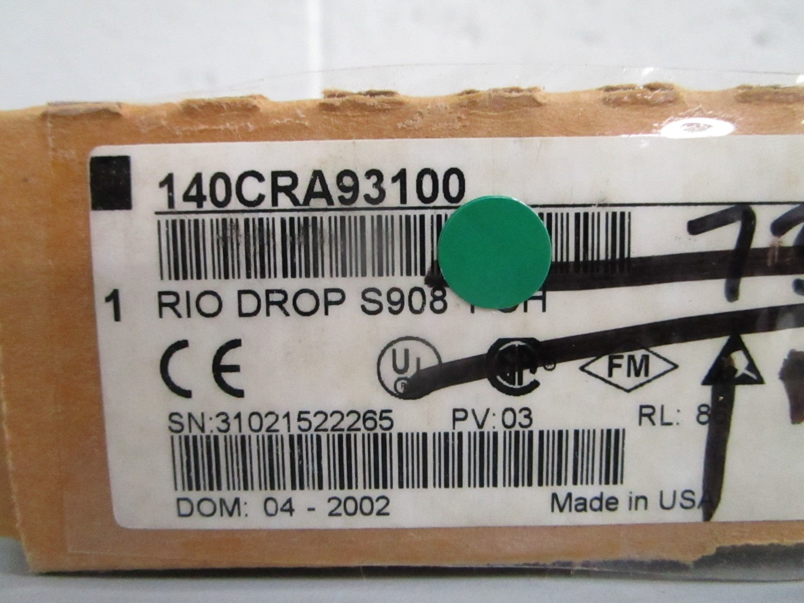 Schneider Modicon 140CRA93100 Quantum RIO Drop Adaptor Module 1CH NEW OEM 0820