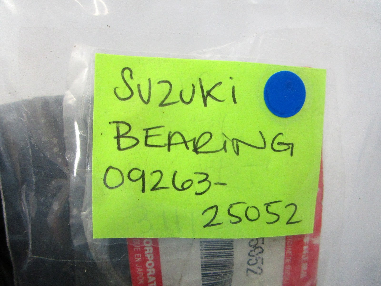 NEW OEM 09263-25052 Suzuki Bearing 0810