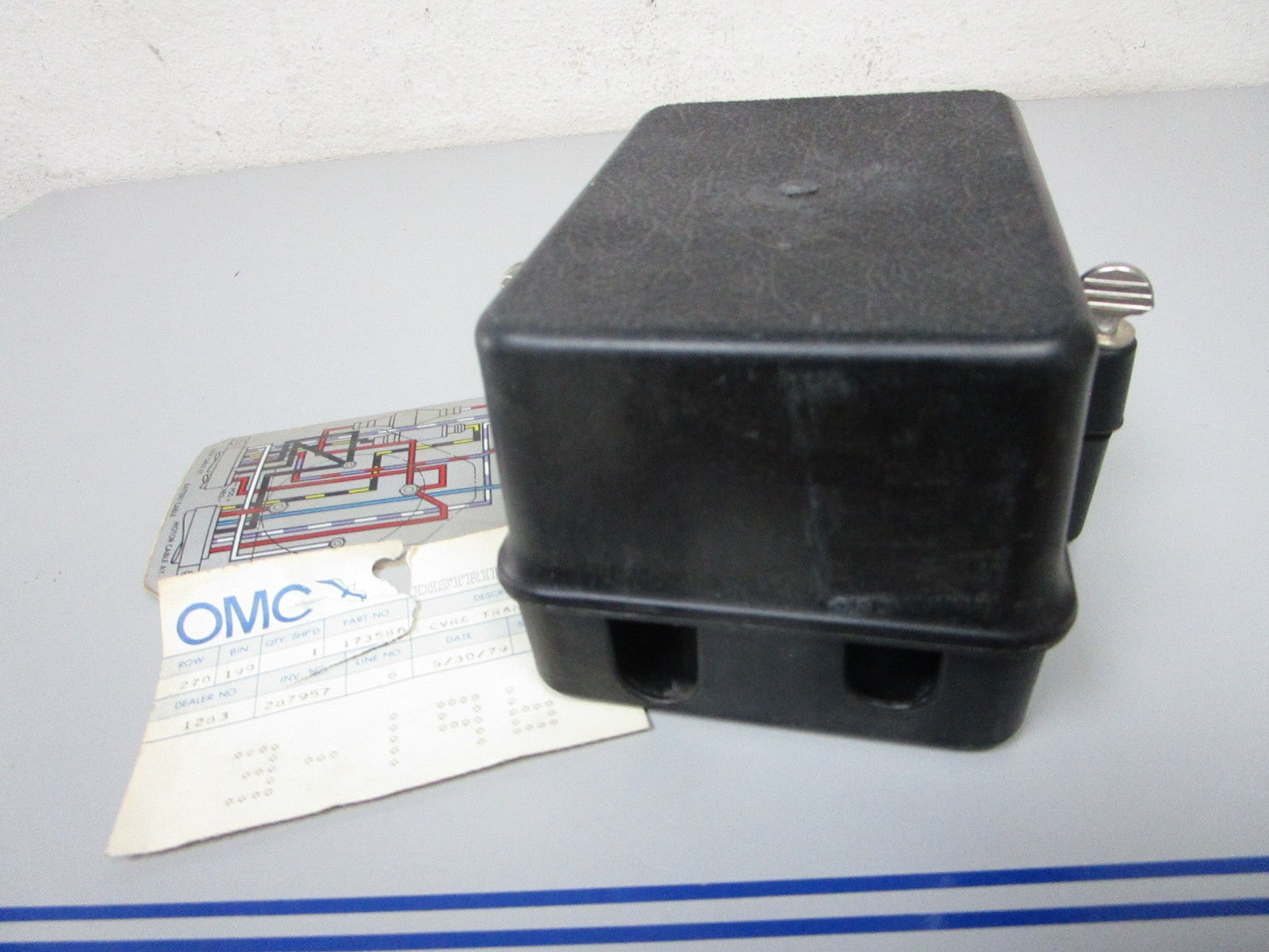 NEW OEM 173586 OMC Johnson Evinrude 78'- 92' Electrical Cover & Transfer Ay 0720