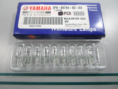 NEW OEM (LOT OF 9) 3F9-84744-00-XX Yamaha 12V 3.8W Meter Bulb 0810