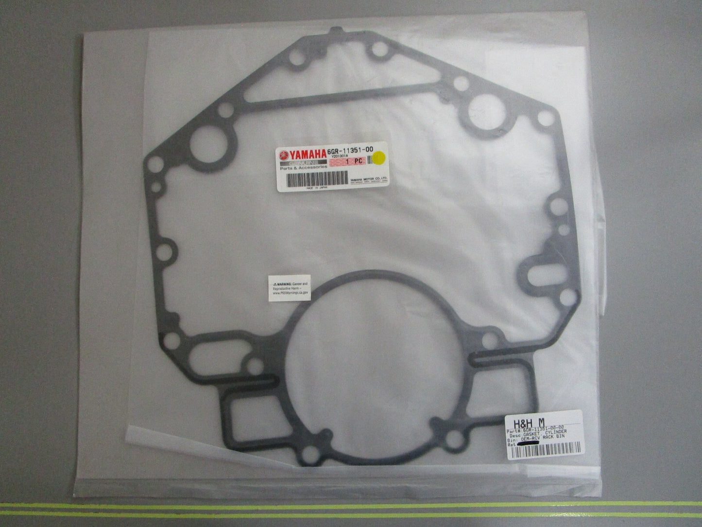 *NEW OEM* 0820 Yamaha Cylinder Gasket 6GR-11351-00-00