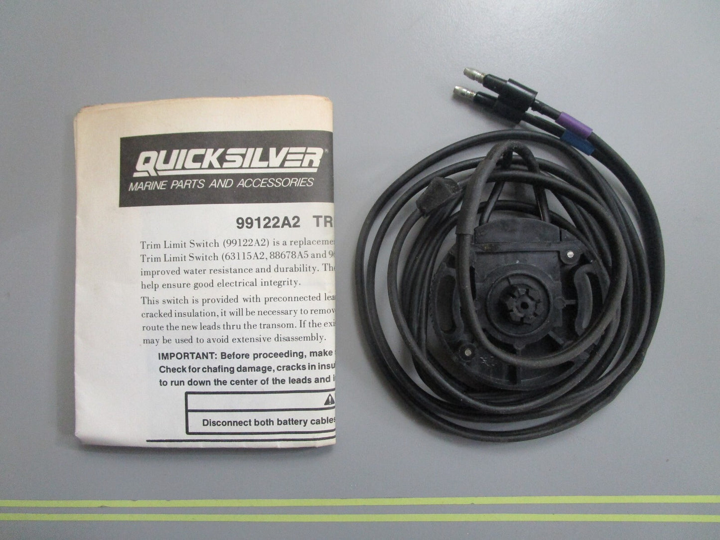 *NEW OEM* 0820 Mercury Quicksilver Trim Limit Switch Assy 99122A 2