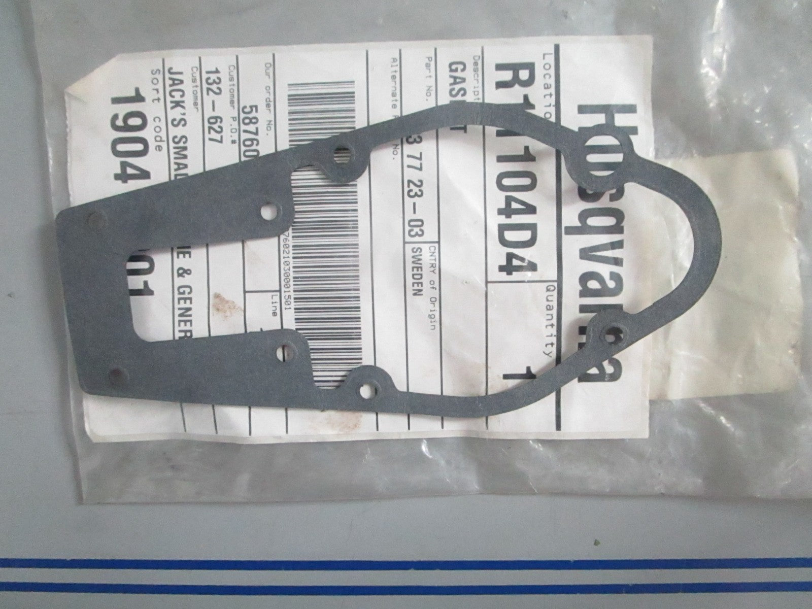 NEW OEM 503772303 503 77 23-03 Husqvarna Gasket 0820