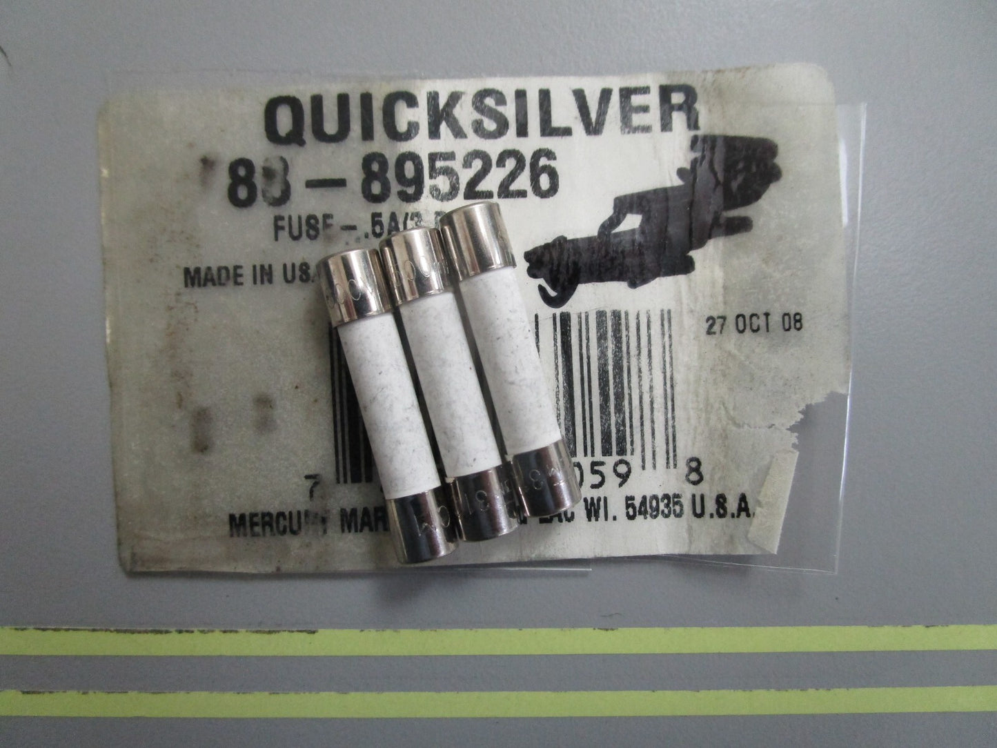 *NEW OEM* (LOT OF 3) 0820 Mercury Quicksilver .5A Fuse 88-895226