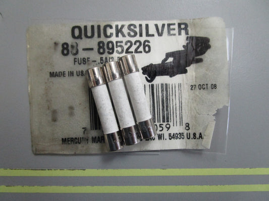 *NEW OEM* (LOT OF 3) 0820 Mercury Quicksilver .5A Fuse 88-895226