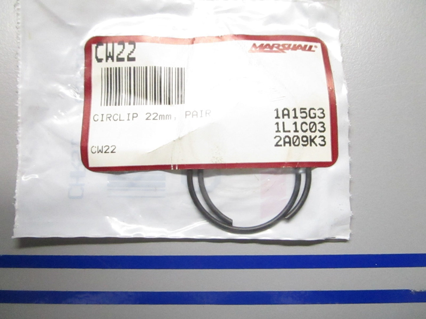 *NEW* 0810 Wiseco 22mm Circlip Pair CW22