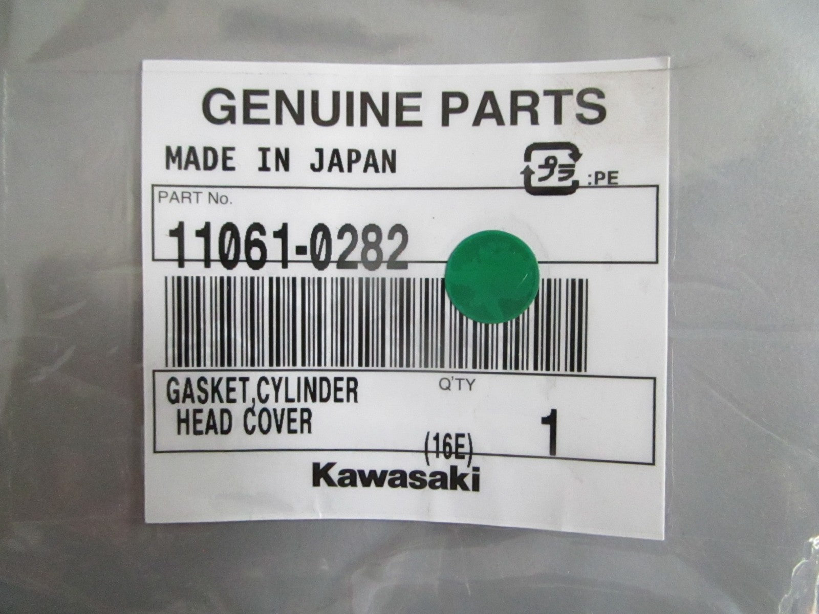 NEW OEM 11061-0282 Kawasaki Cylinder Head Cover Gasket 0820