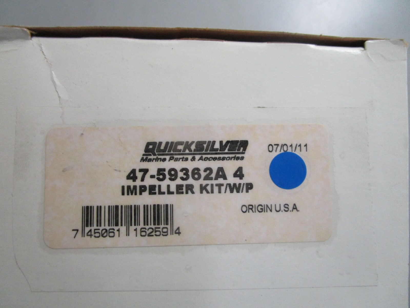 *NEW OEM* 0810 Mercury Quicksilver Water Pump Impeller Kit 47-59362A 4