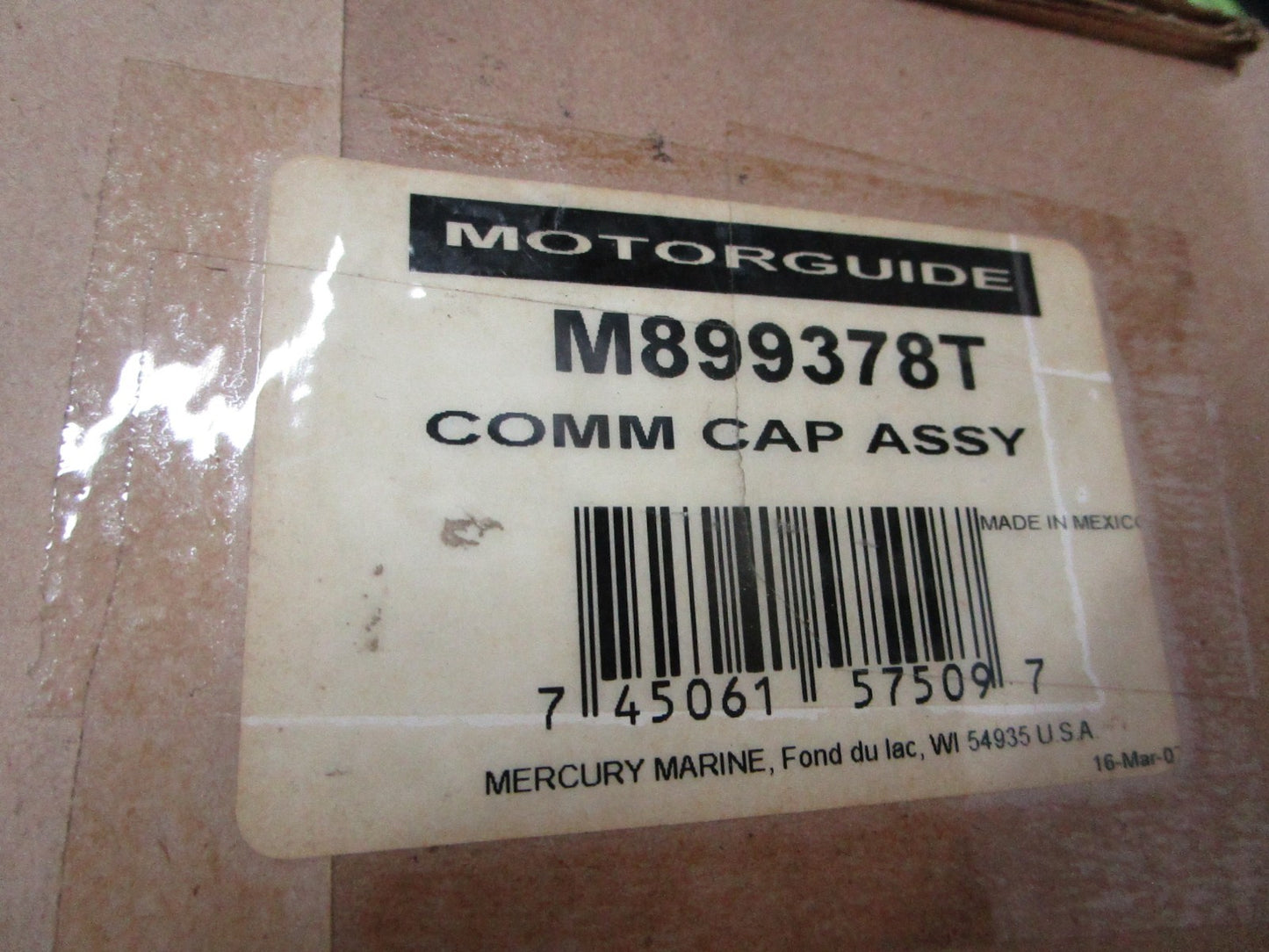 *NEW OEM* 0720 Mercury Motorguide Trolling Motor Comm Cap Assembly M899378T
