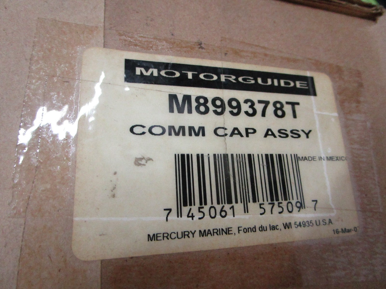 *NEW OEM* 0720 Mercury Motorguide Trolling Motor Comm Cap Assembly M899378T