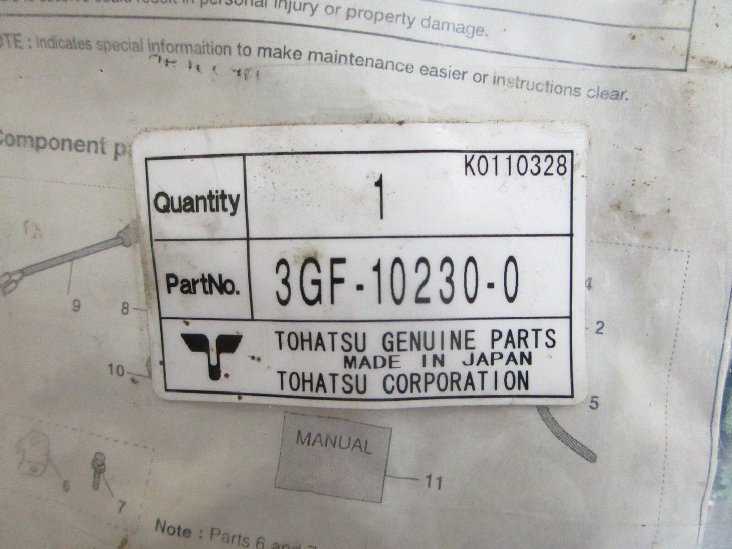 *NEW OEM* 0820 Tohatsu Altitude Adjustment Kit 3GF-10230-0