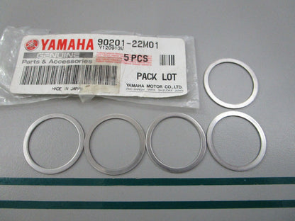 NEW OEM (LOT OF 5) 90201-22M01-00 Yamaha Plate Washer 0810