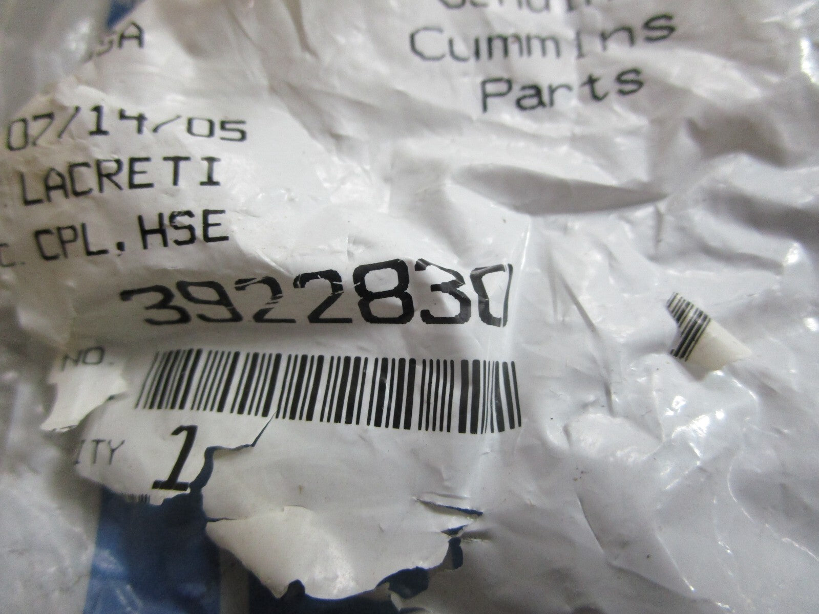 *NEW* 0820 Cummins Elbow Hose Coupling 3922830
