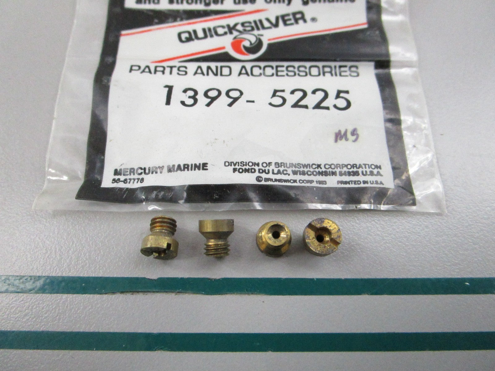 NEW OEM (LOT OF 4) 1399-5225 Mercury Quicksilver .054 Main Jet 0810