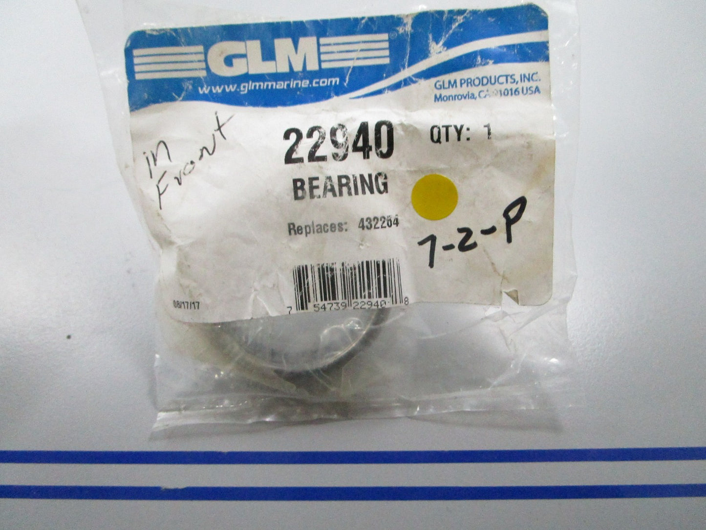 *NEW* 0810 GLM Bearing 22940 Replaces: 432264