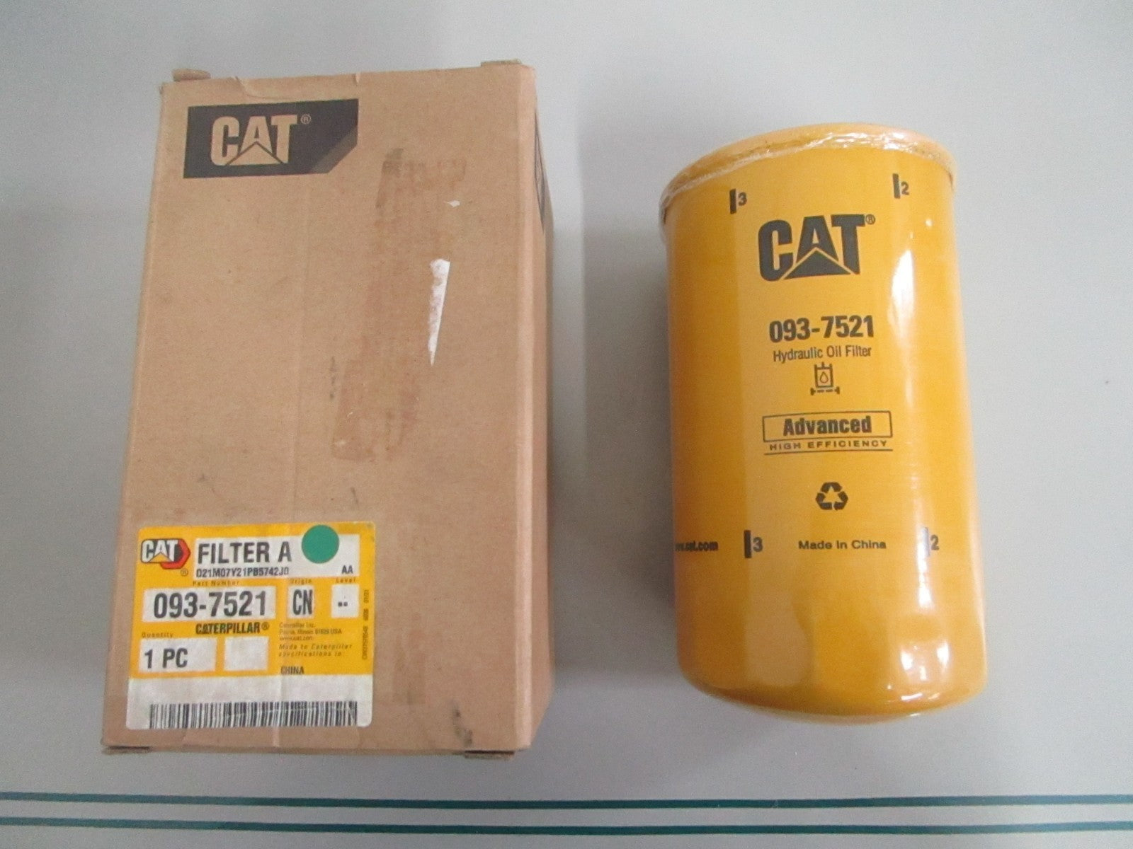 Caterpillar 093-7521 Hydraulic Transmission Oil Filter Excavator NEW OEM 0820