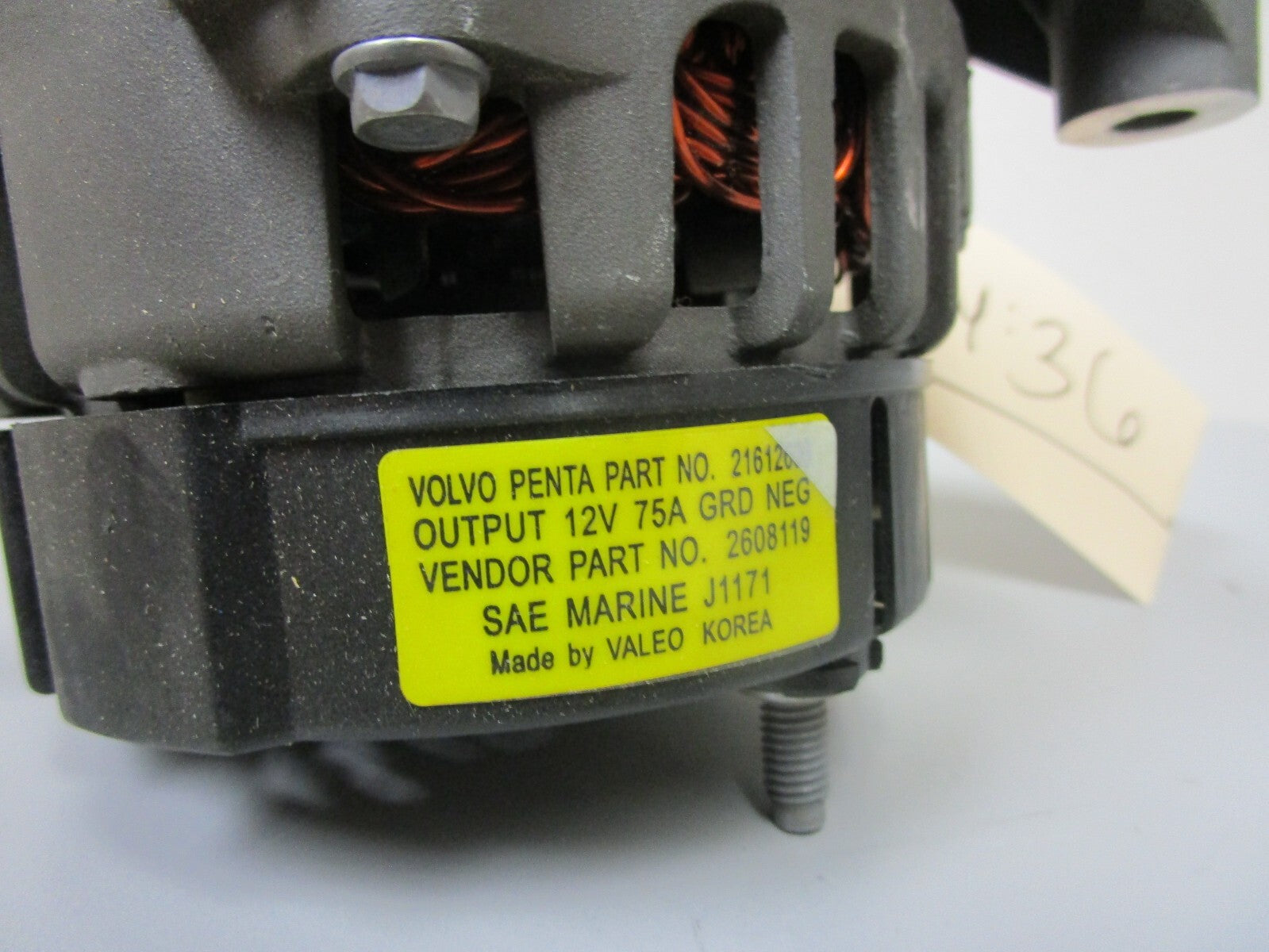 *NEW OEM* 0720 Volvo Penta Trim Alternator Assembly 21612639 *1 YEAR WARRANTY*