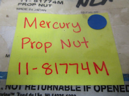 *NEW OEM* 0810 Mercury Quicksilver Prop Nut 11-81774M