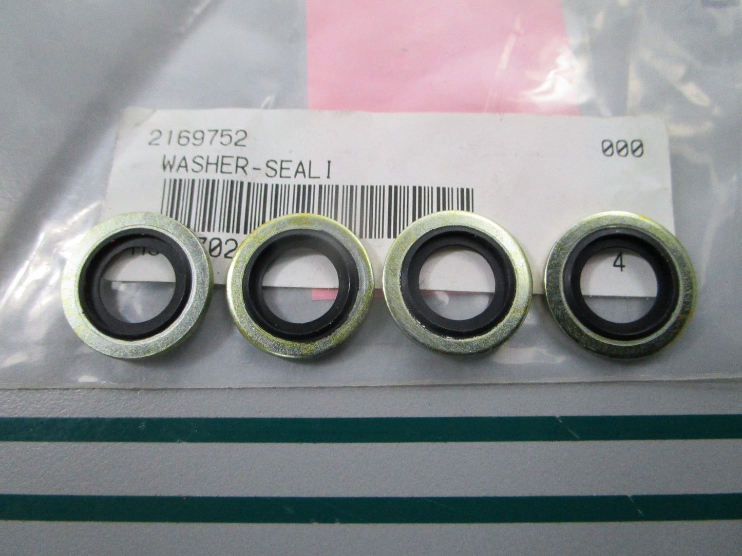 NEW OEM (LOT OF 4) 216-9752 CAT Bonded Seal Washer 0810