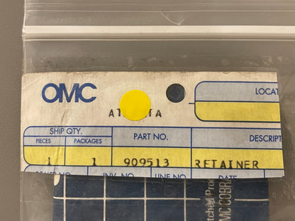 *NEW OEM* 0750 OMC Johnson Evinrude RETAINER 909513 0909513