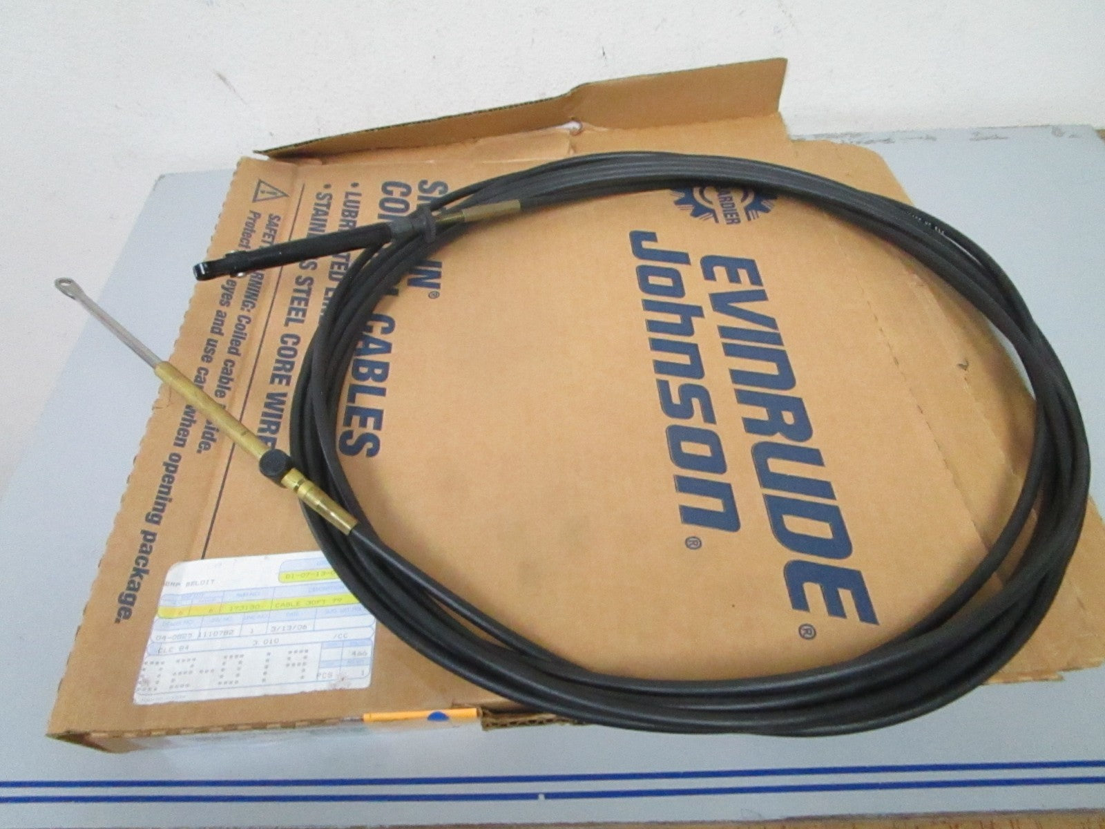 *NEW OEM* 0720 OMC Johnson Evinrude 30ft Control Cable 173130 0173130