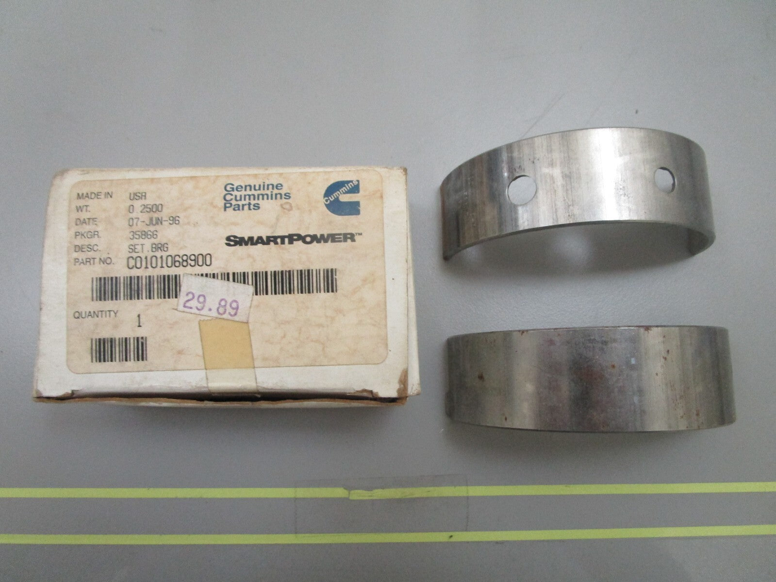 *NEW* 0810 Cummins Onan Main Set Bearing C0101068900