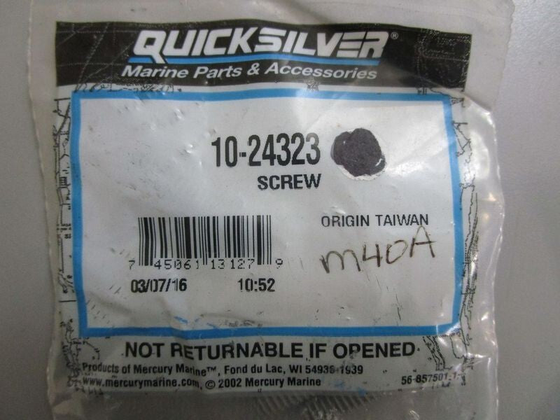 *NEW OEM* (LOT OF 5) 0770 Mercury Quicksilver Set Scren 10-24323