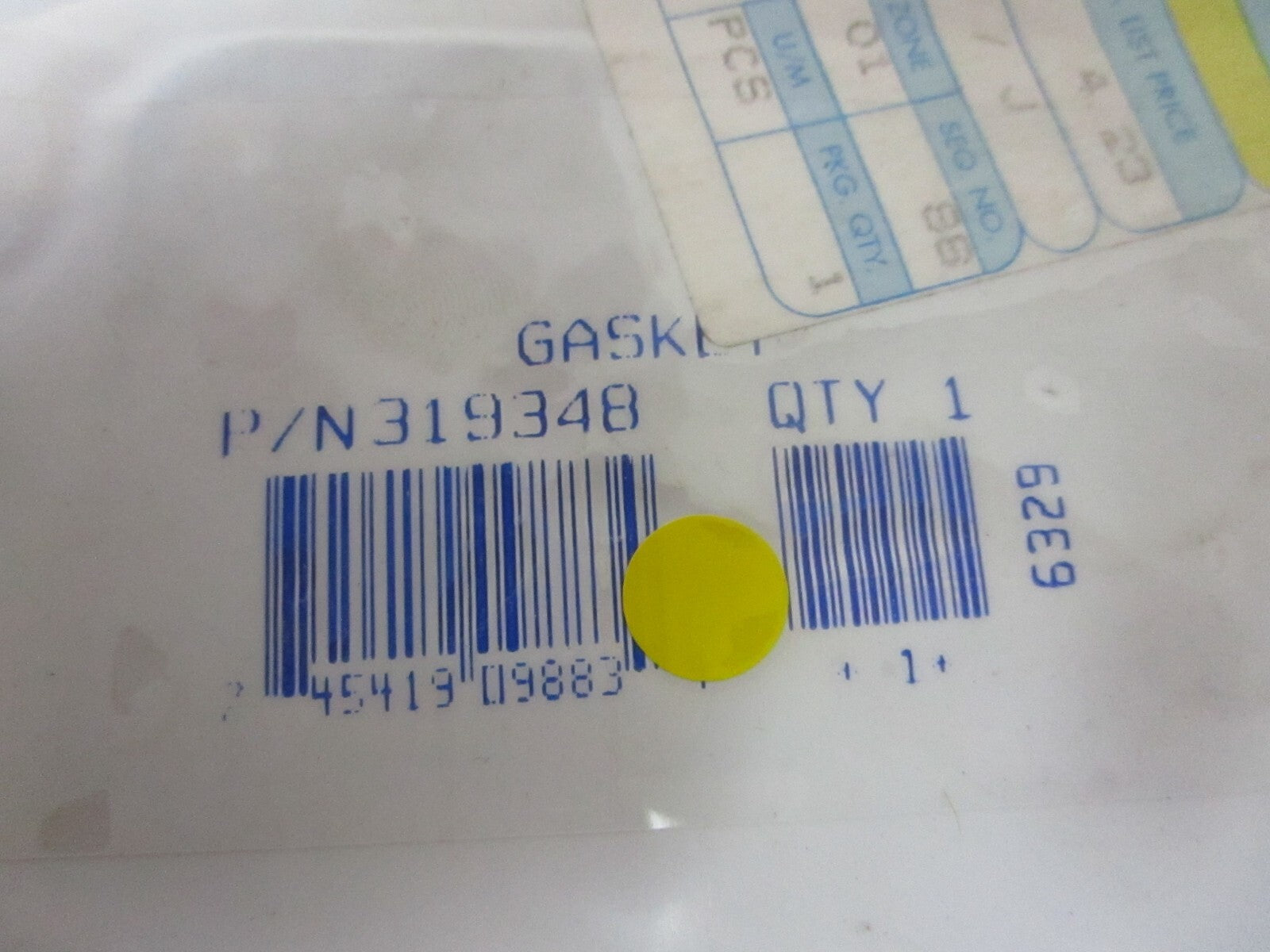 *NEW OEM* 0810 OMC Johnson Evinrude Gasket 319348 0319348