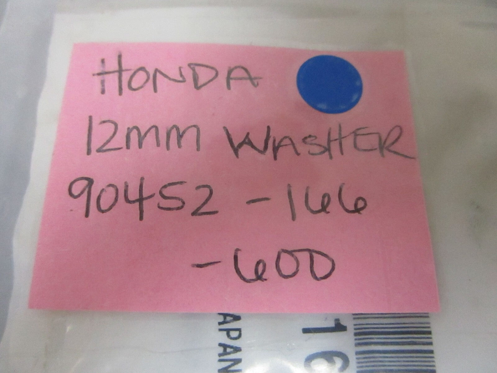 *NEW OEM* (LOT OF 3) 0770 Honda 12MM Washer 90452-166-600