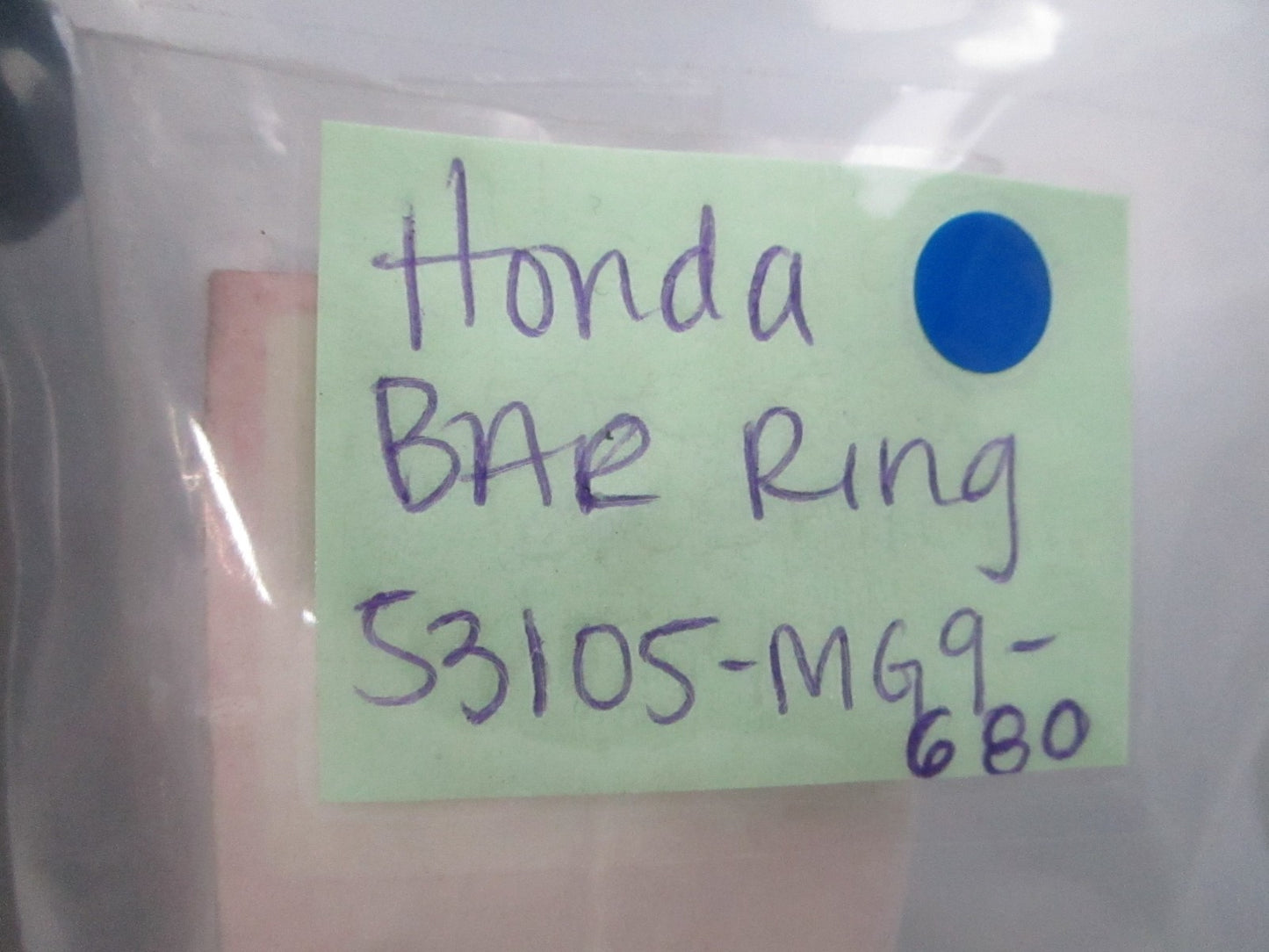 NEW OEM 53105-MG9-680 Honda Bar Ring 0810
