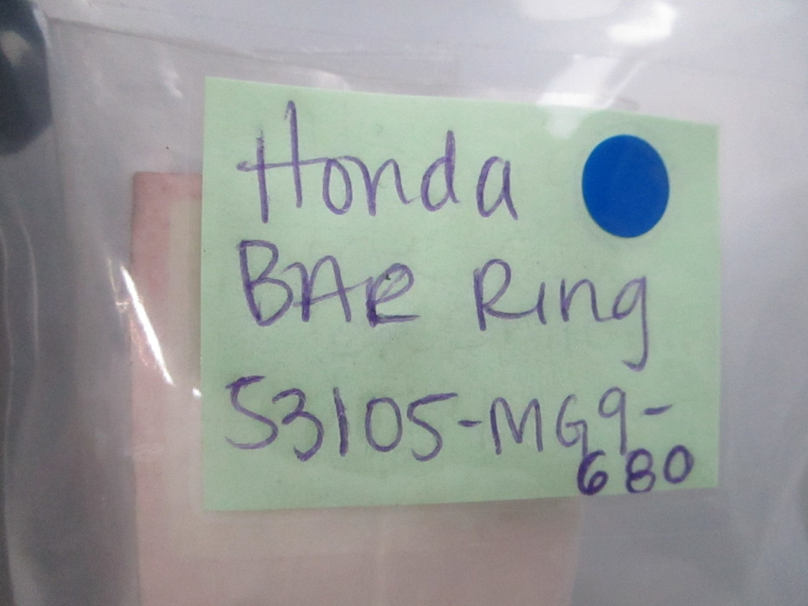 NEW OEM 53105-MG9-680 Honda Bar Ring 0810