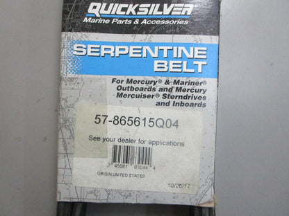*NEW OEM* 0820 Mercury Quicksilver Serpentine Belt 57-865615Q04
