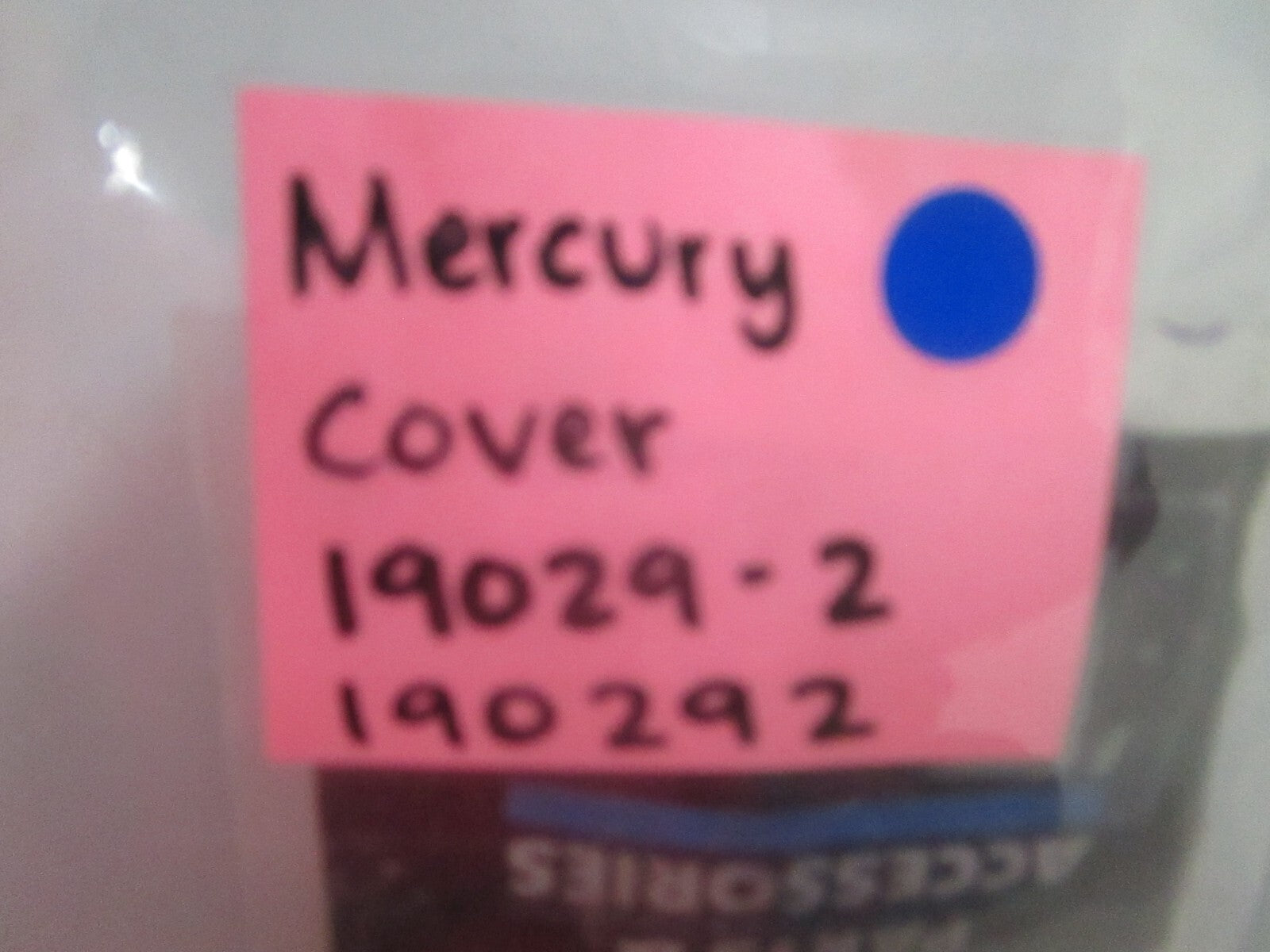 *NEW OEM* 0780 Mercury Quicksilver Cover 19029-2 190292