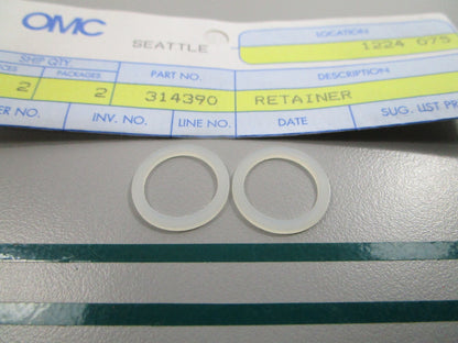NEW OEM (LOT OF 2) 314390 0314390 OMC Johnson Evinrude Retainer 0810