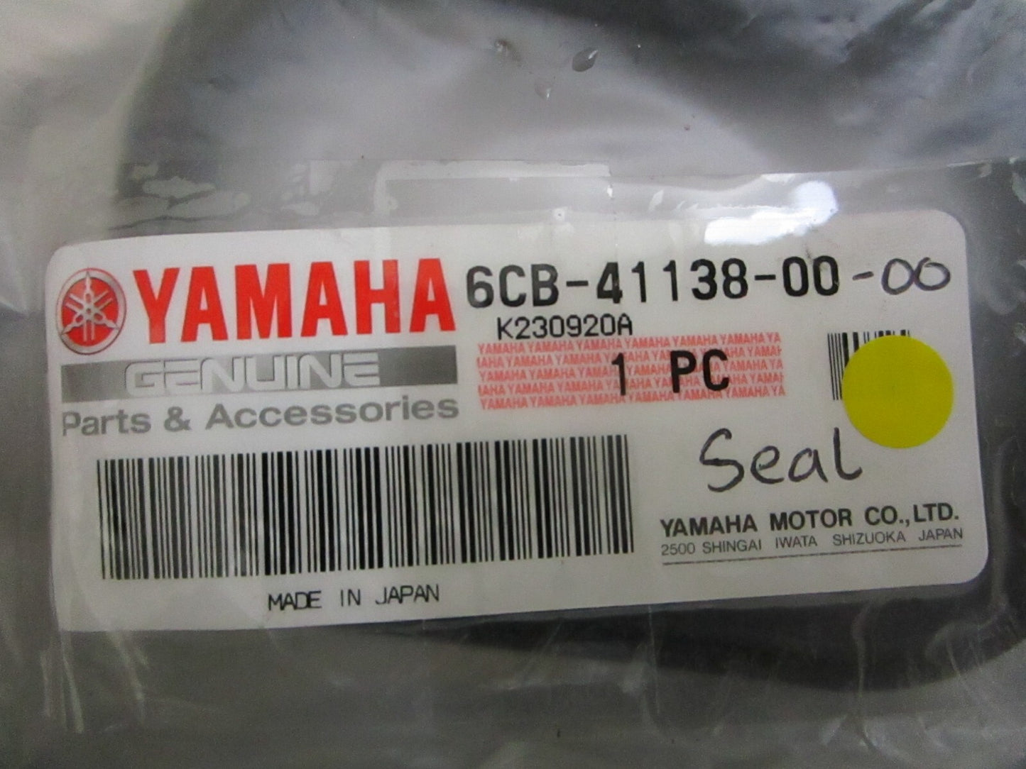 *NEW OEM* 0810 Yamaha Seal 6CB-41138-00-00