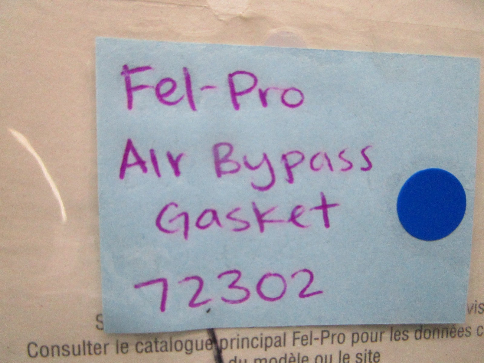 *NEW* 0810 Fel-Pro Air Bypass Gasket 72302 Replaces: XF27-9F670AA