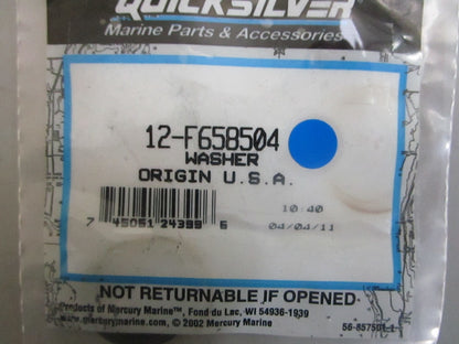 *NEW OEM* 0810 Mercury Quicksilver Washer 12-F658504