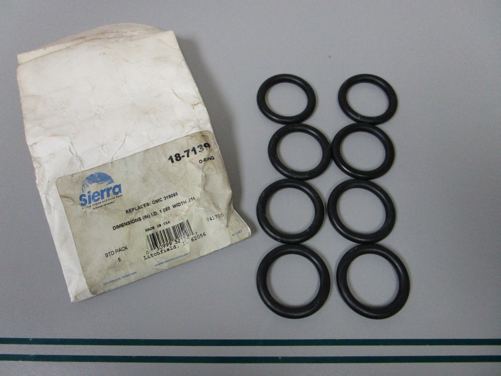 NEW (LOT OF 8) 18-7139 Replaces: OMC 319085 Sierra O-Ring 0810