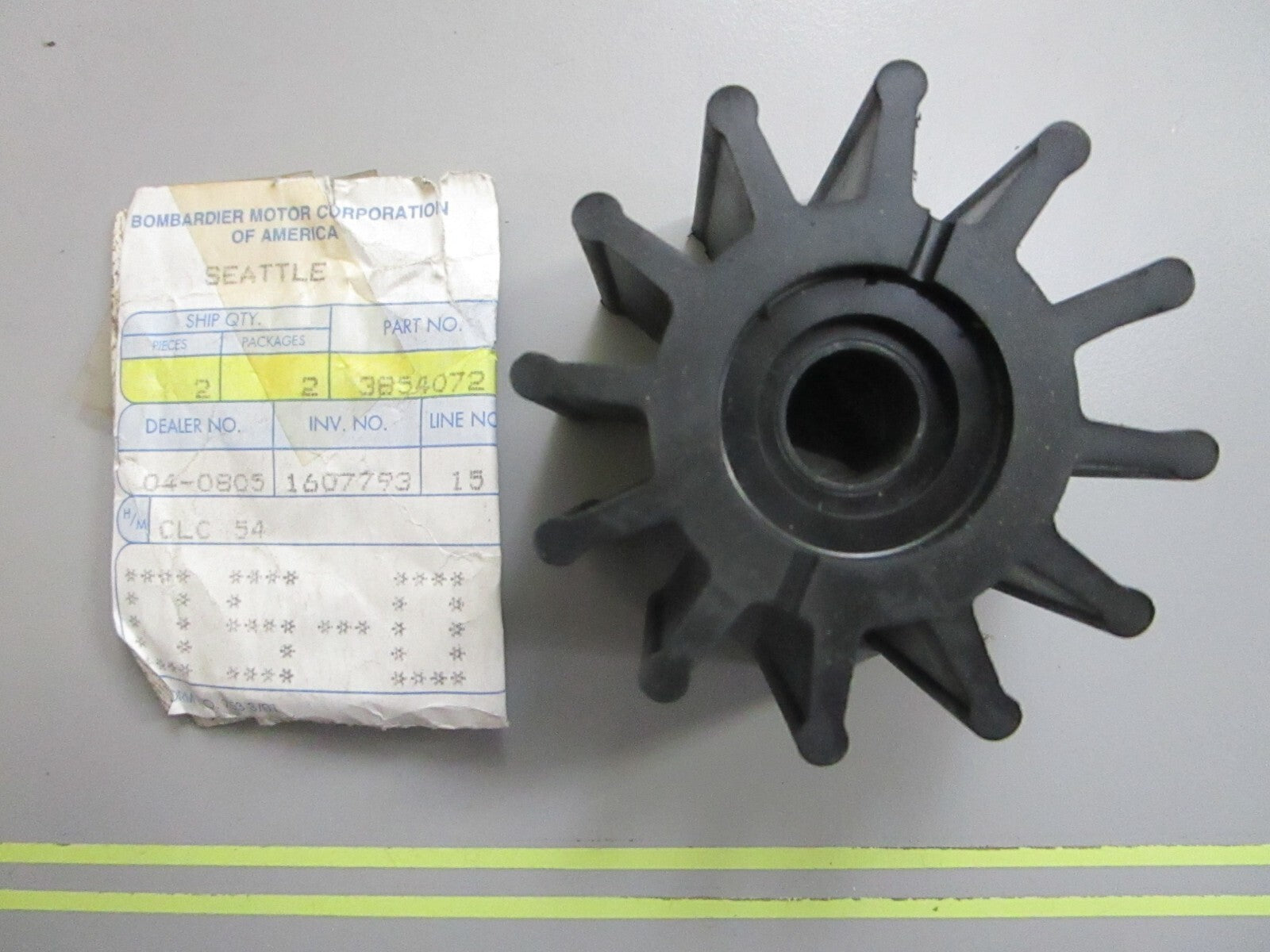 *NEW OEM* 0820 OMC Johnson Evinrude Impeller 3854072 987176