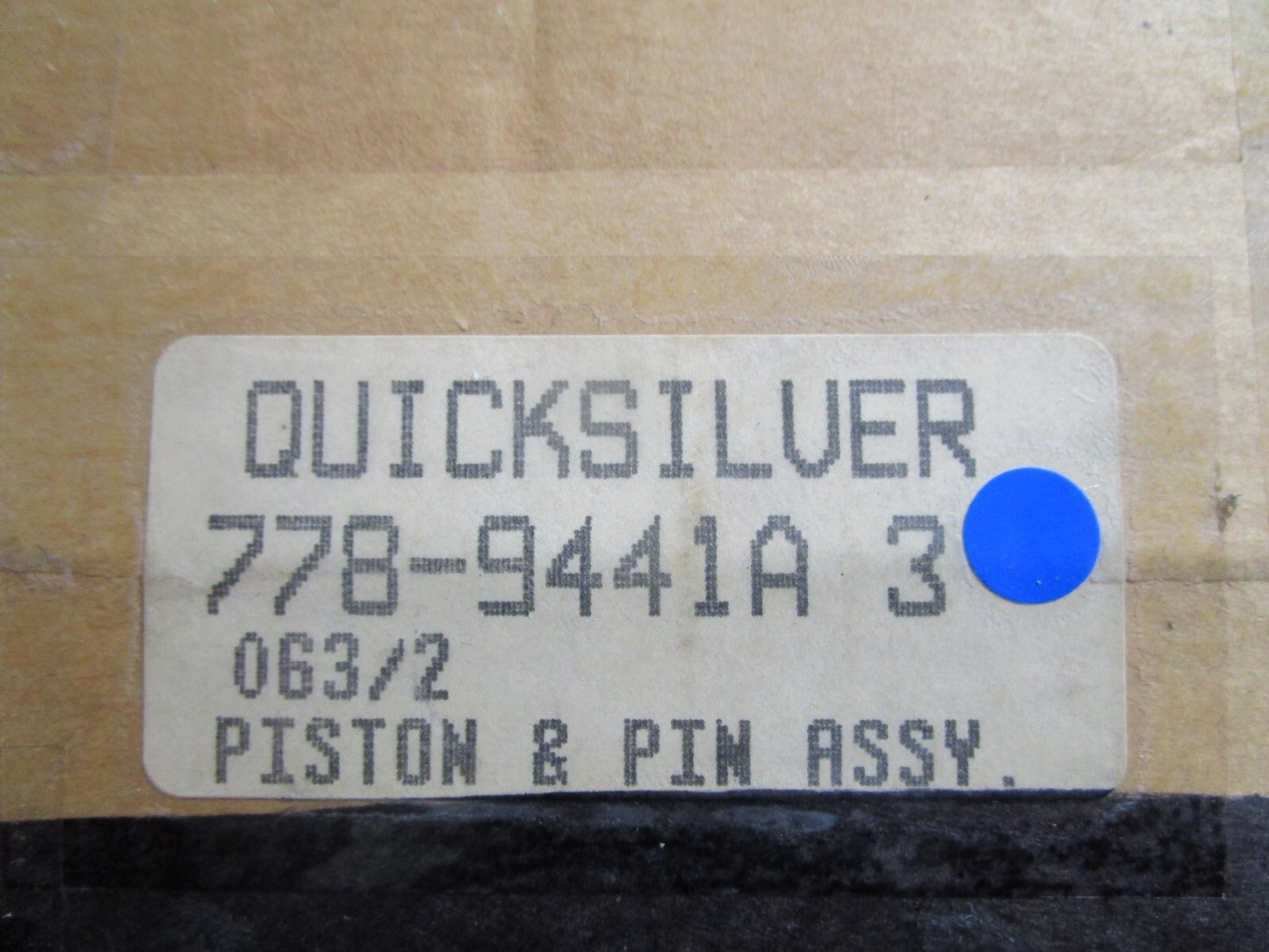 *NEW OEM* 0810 Mercury Quicksilver Piston & Pin Assembly 778-9441A3