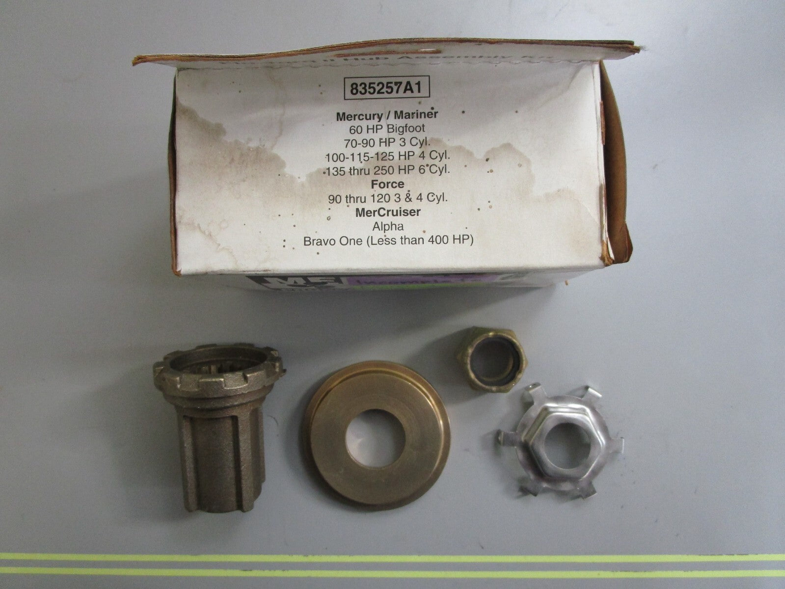 *NEW OEM* 0820 Mercury Flo-Torq II Hub Assy Kit 835257A1