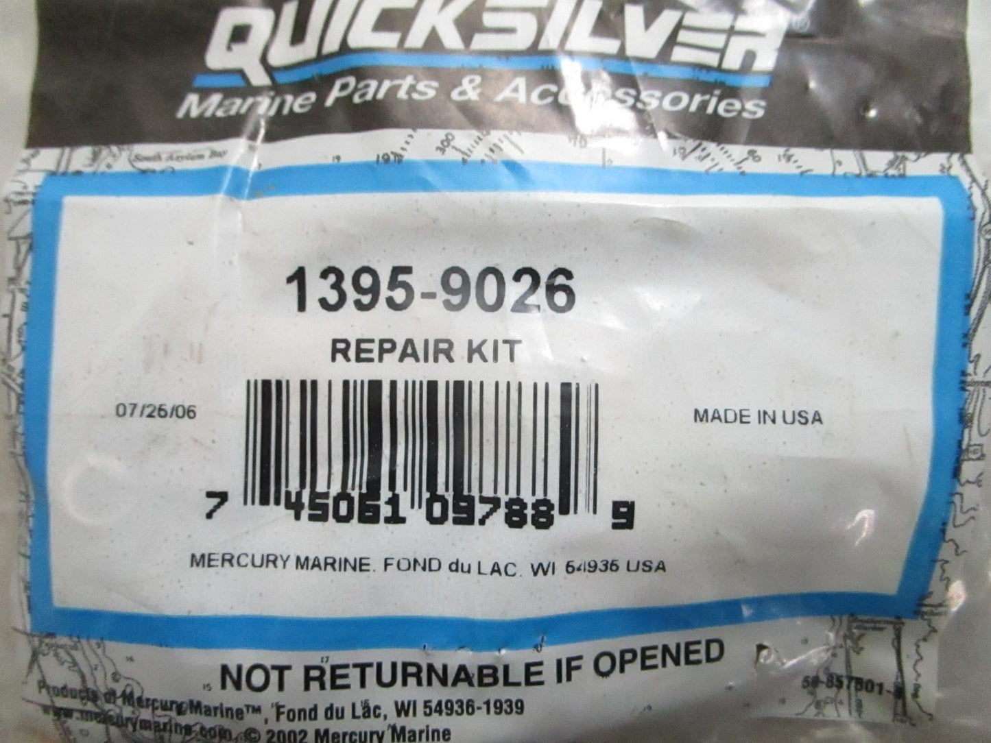 *NEW OEM* 0820 Mercury Quicksilver Carburetor Repair Kit 1395-9026