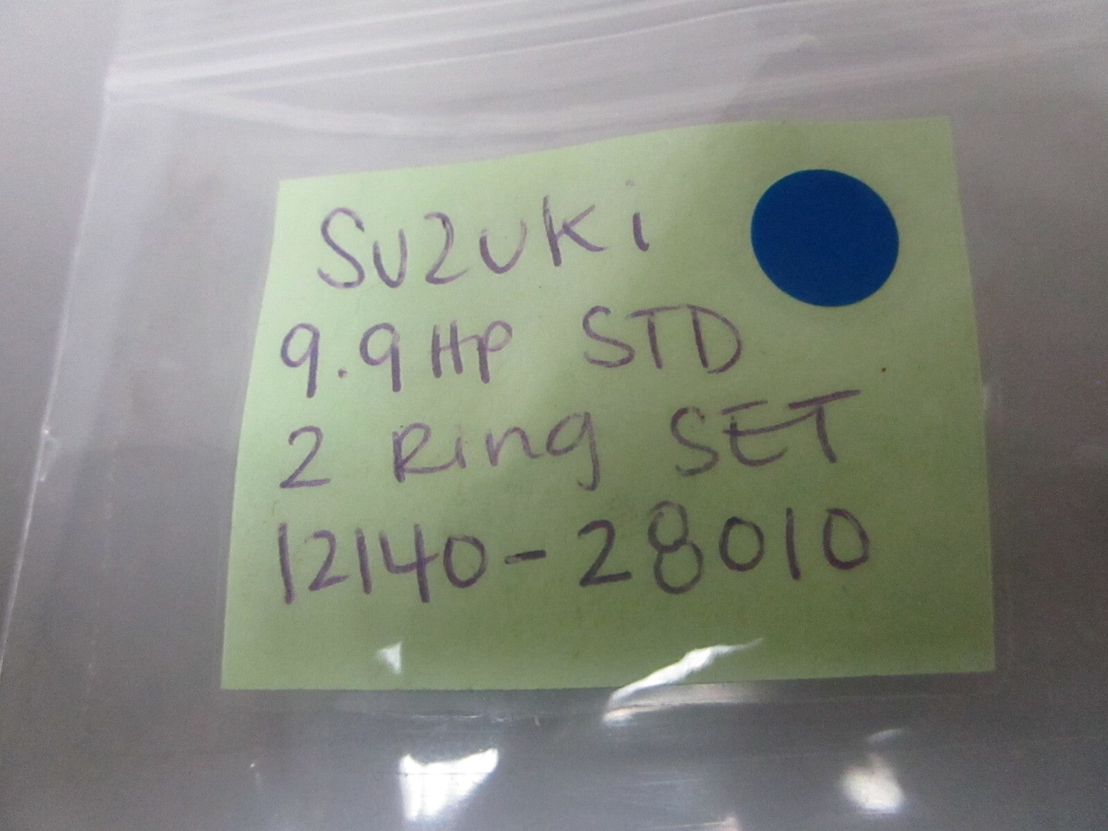 *NEW OEM* 0810 Suzuki 9.9 HP STD 2 Ring Set 12140-28010