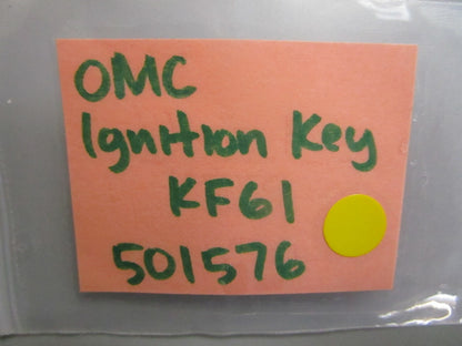 *NEW OEM* 0810 OMC Johnson Evinrude Ignition Key KF61 501576 0501576