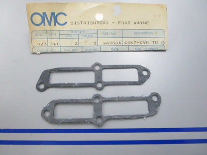NEW OEM (LOT OF 2) 909604 0909604 OMC Johnson Evinrude Gasket 0810