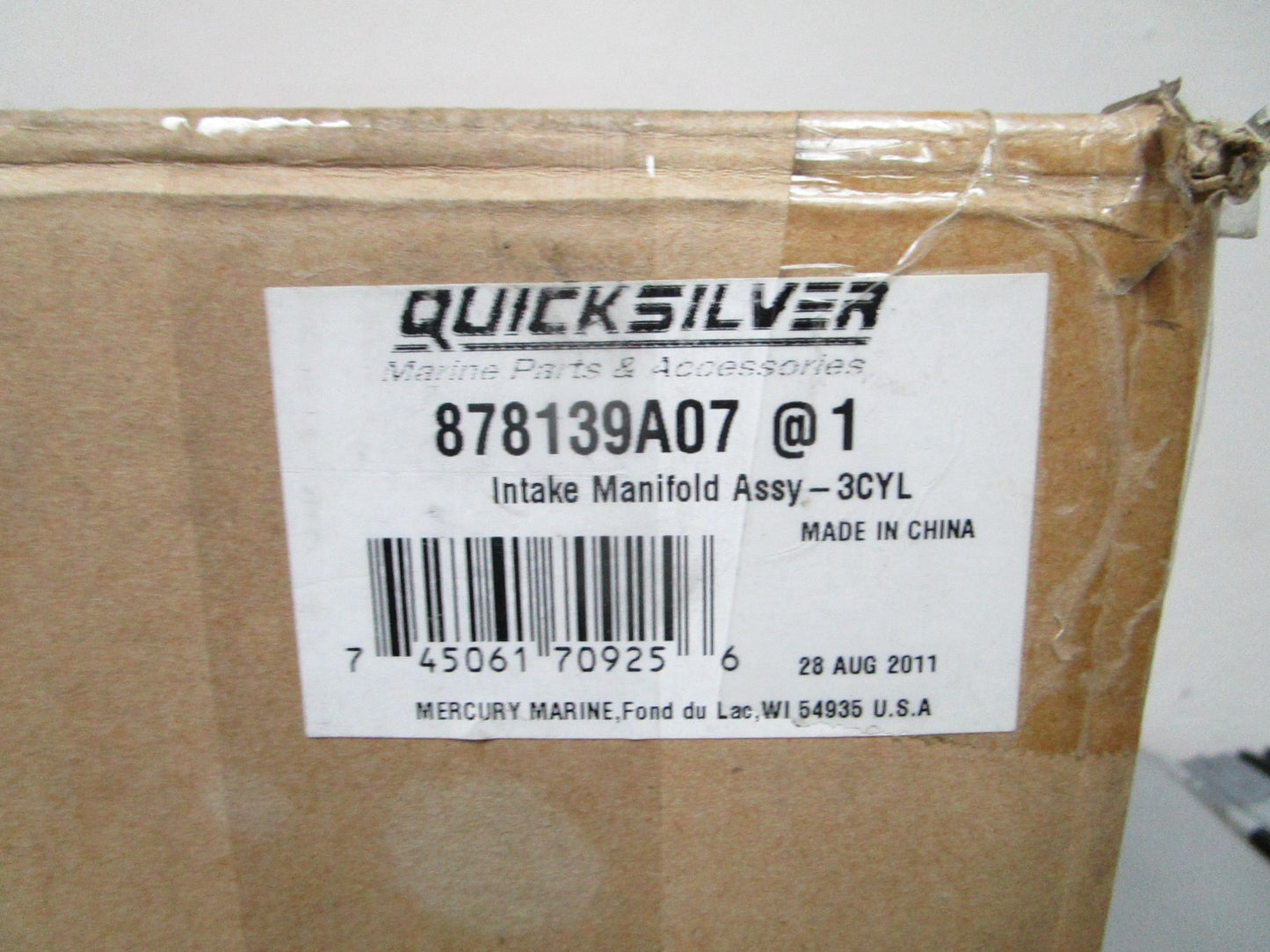*NEW OEM* 0820 Mercury Quicksilver 3Cyl. Intake Manifold Assy 878139A07